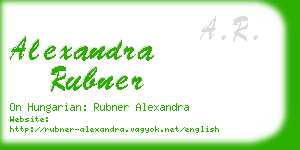 alexandra rubner business card